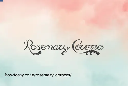 Rosemary Corozza