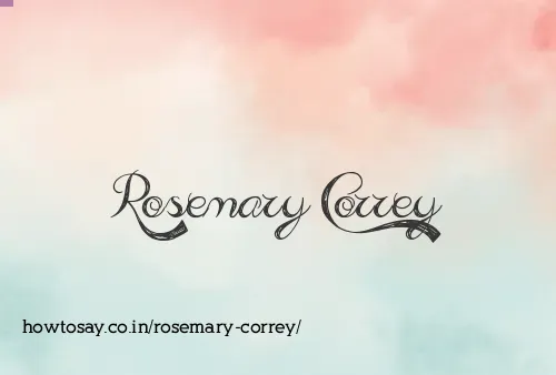 Rosemary Correy