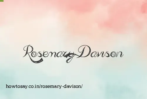 Rosemary Davison