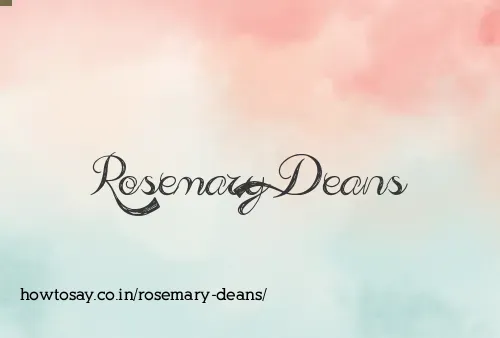 Rosemary Deans