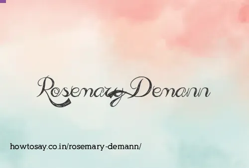 Rosemary Demann