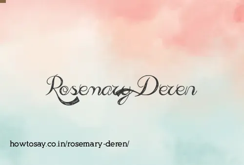 Rosemary Deren
