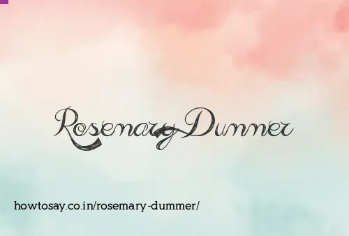 Rosemary Dummer