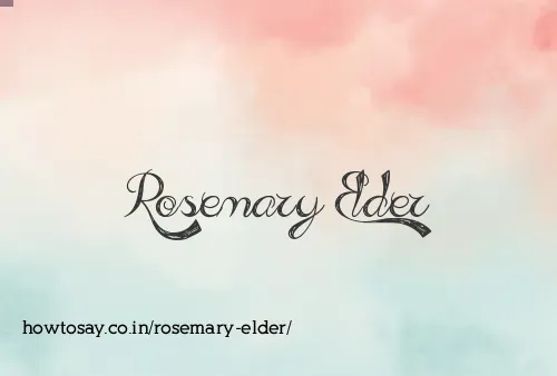 Rosemary Elder
