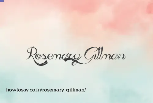 Rosemary Gillman