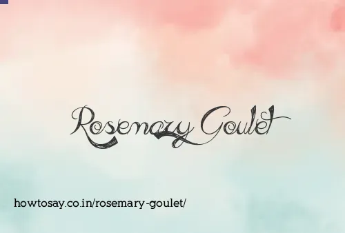 Rosemary Goulet