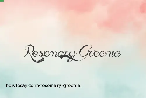 Rosemary Greenia