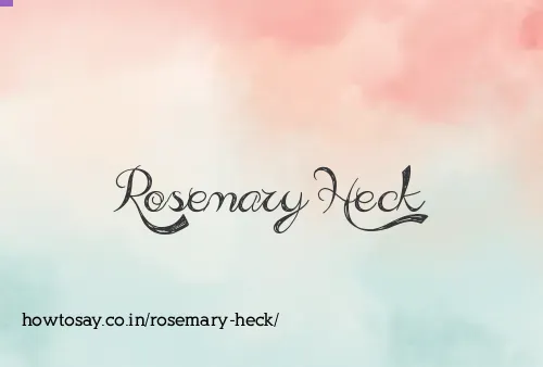Rosemary Heck