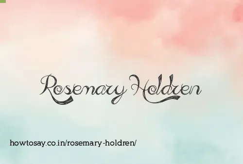 Rosemary Holdren