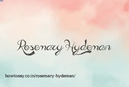 Rosemary Hydeman