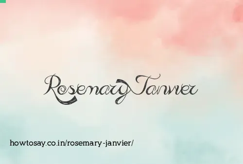 Rosemary Janvier