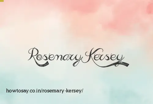 Rosemary Kersey