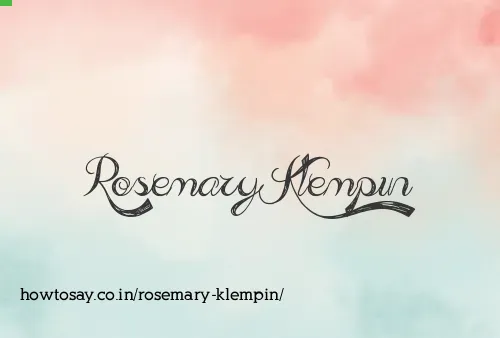 Rosemary Klempin