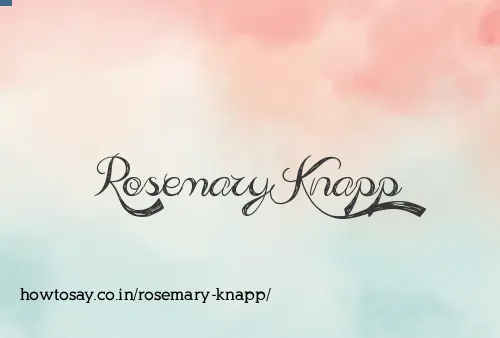 Rosemary Knapp