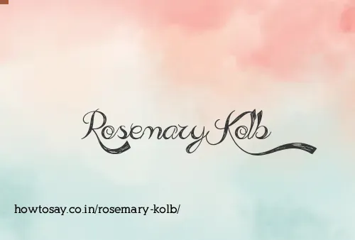 Rosemary Kolb