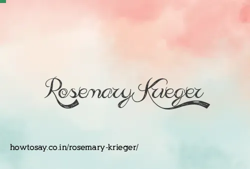 Rosemary Krieger