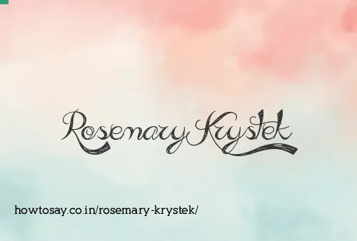 Rosemary Krystek