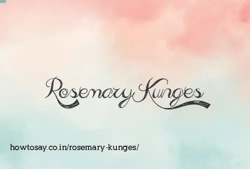 Rosemary Kunges