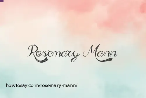 Rosemary Mann