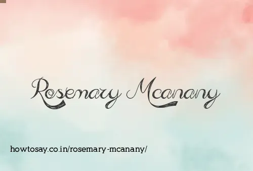 Rosemary Mcanany