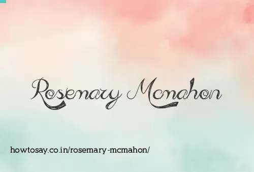 Rosemary Mcmahon