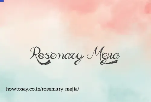 Rosemary Mejia