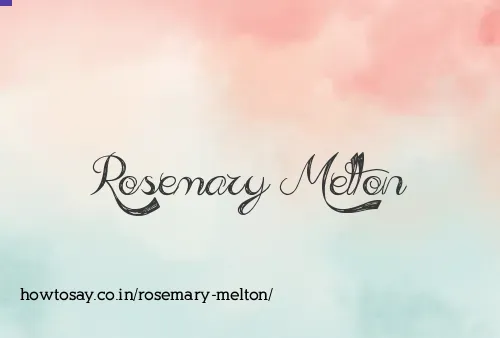 Rosemary Melton