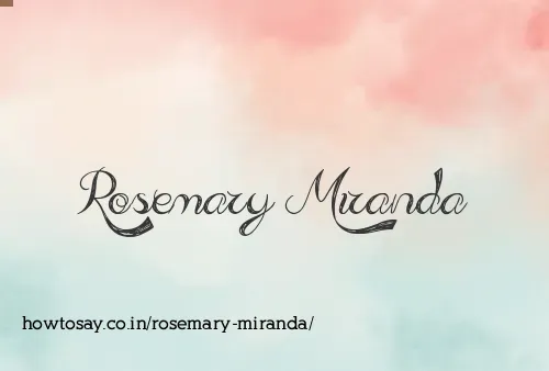 Rosemary Miranda