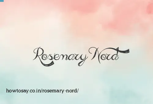 Rosemary Nord