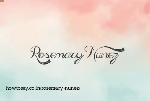 Rosemary Nunez