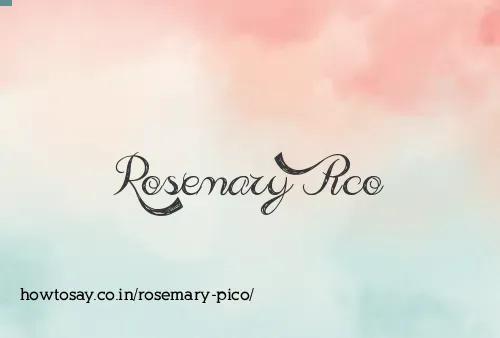 Rosemary Pico