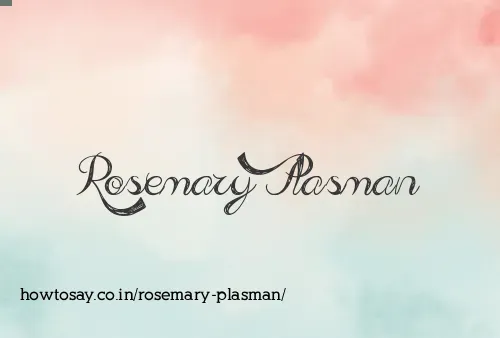 Rosemary Plasman