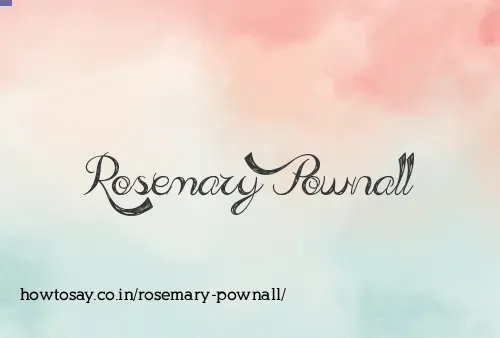 Rosemary Pownall