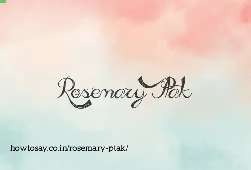 Rosemary Ptak
