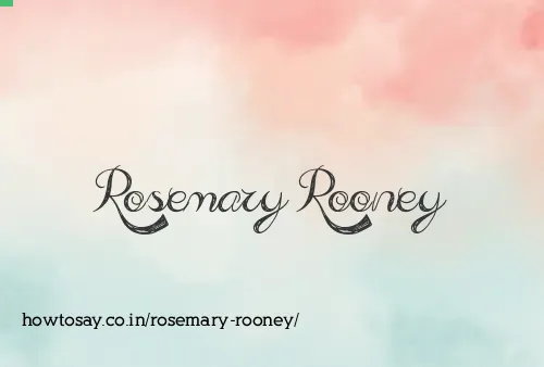 Rosemary Rooney