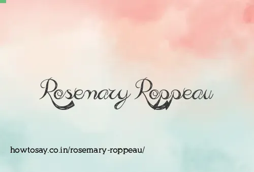 Rosemary Roppeau