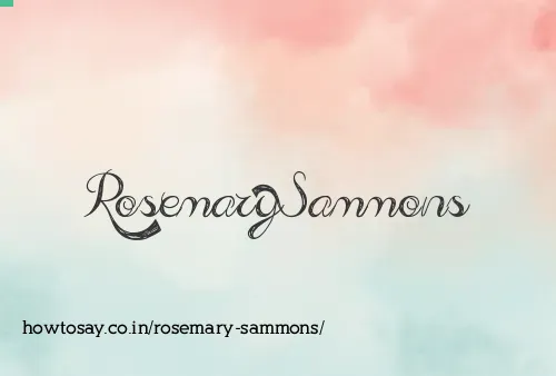 Rosemary Sammons