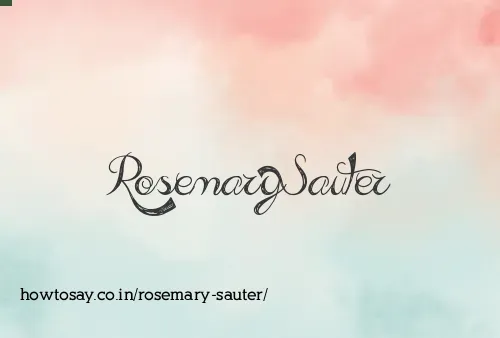 Rosemary Sauter