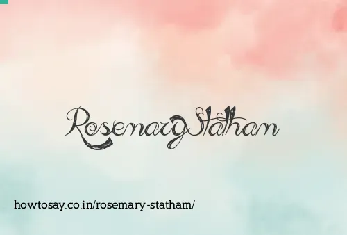 Rosemary Statham