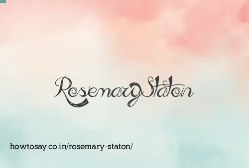 Rosemary Staton