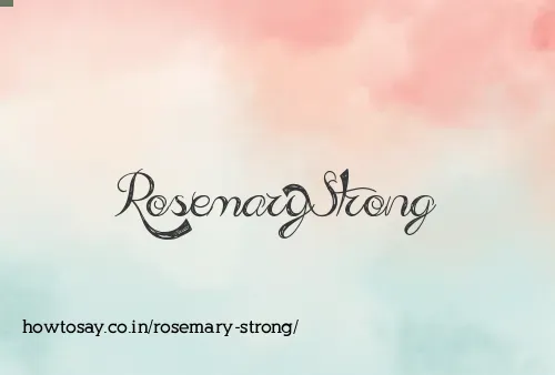 Rosemary Strong