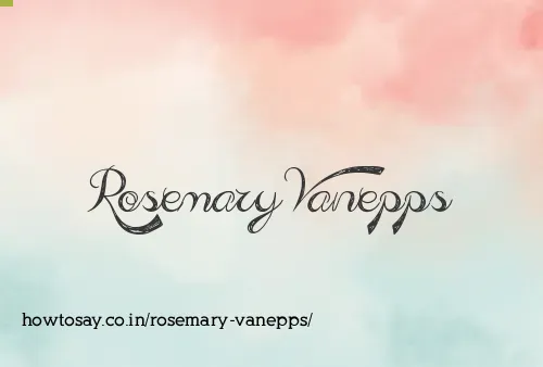 Rosemary Vanepps