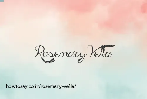 Rosemary Vella