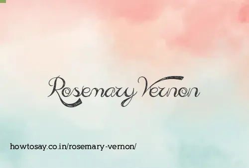 Rosemary Vernon