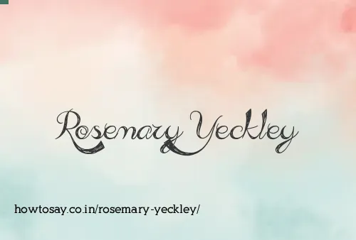Rosemary Yeckley
