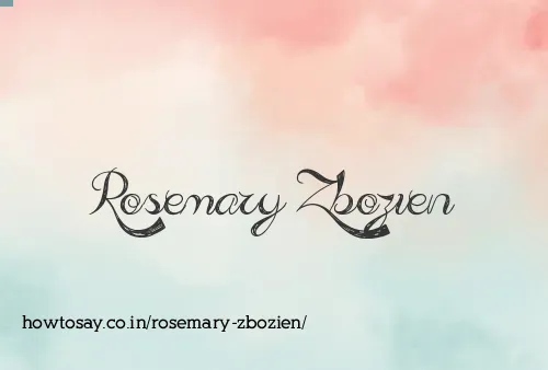 Rosemary Zbozien