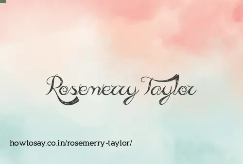 Rosemerry Taylor