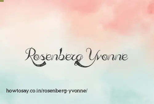 Rosenberg Yvonne