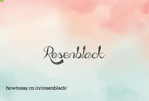 Rosenblack