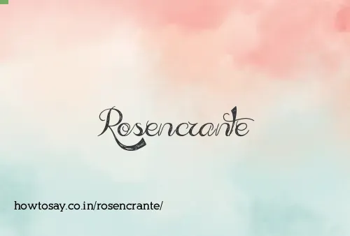 Rosencrante